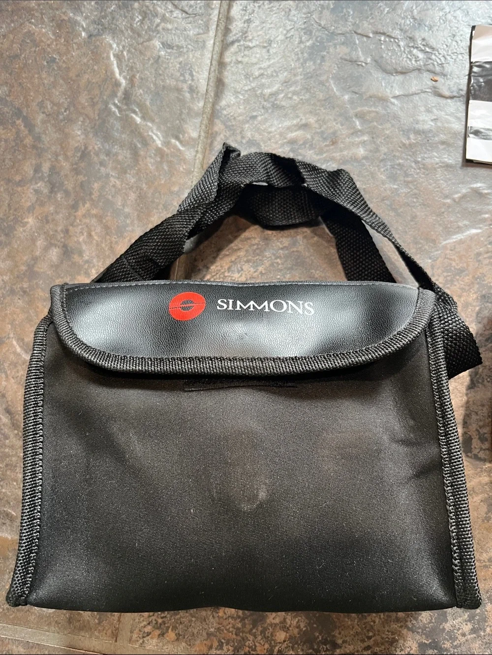 Simons Black Binoculars with Black Case, Lens Caps and Strap